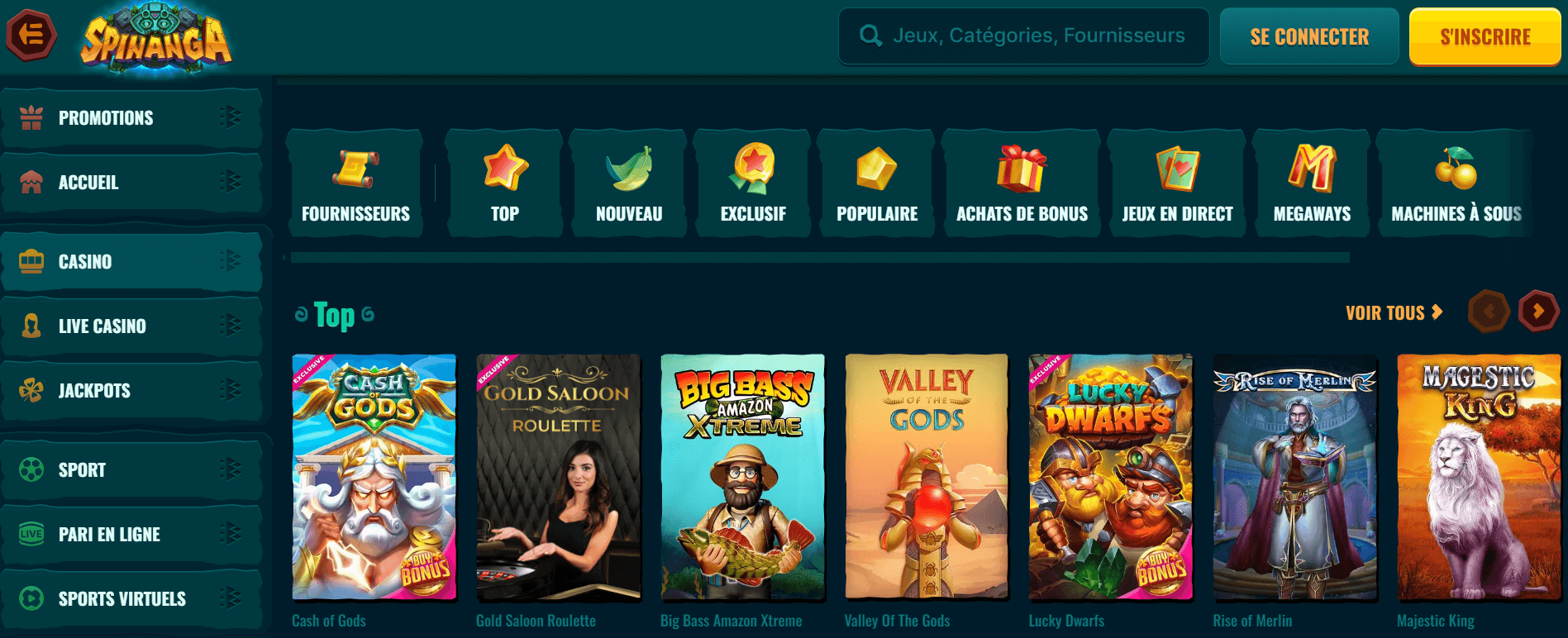 SPINANGA CASINO EN LIGNE FRANCE